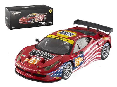 Elite Ferrari 458 Italia GT2 #61 LM 2012 AF Corse 1/18 Diecast Car Model By Hot • $135.65