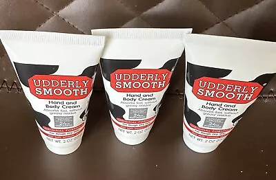 SET OF 3 Udderly Smooth Hand Cream And Body Lotion 2 Oz. • $10