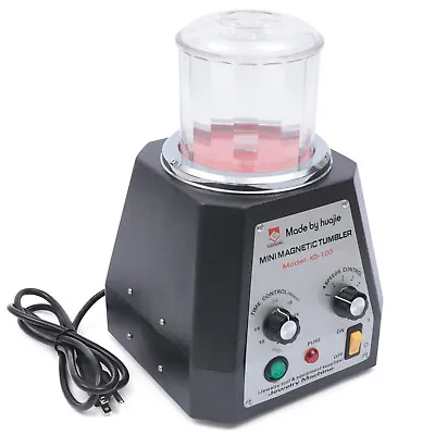 Magnetic Tumbler Jewelry Polisher Machine Finisher 100mm 4 Speed Time Control  • $143.82
