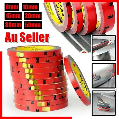 Vehicle 3m Strong Permanent Double Sided Super Sticky Versatile Roll Tape Craft • $2.95