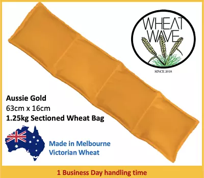 Wheat Bag 1.25kg Heat Pack Neck 63 X 16cm Aussie Gold Made In Australia Fabric • $28.50