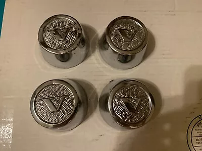 4 Used Volvo 240 Early Gt Hubcaps Center Caps Stainless Steel 1206278 • $80