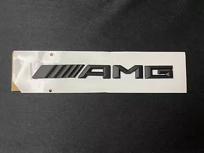 Matt Black AMG Letters Trunk Emblem Badge Sticker For Mercedes Benz AMG • $14.99