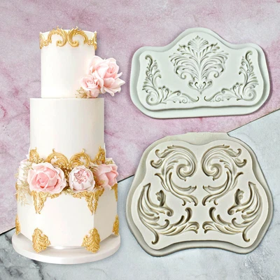 £3.25 • Buy Lace Relief Silicone Fondant Mould Cake Border Mold Topper Baking Baroque Decor
