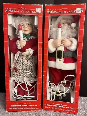 Santa & Mrs Claus 24” Animated By Telco Motionette Of Christmas 1988 W/box • $85