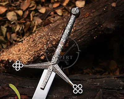 Handmade Scottish Claymore Sword Medieval Sword Battle Ready Viking Sword Gift • $159.52