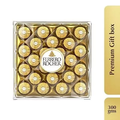 FERRERO ROCHER Fine Hazelnut Chocolate Cover Nut Chocolate Gift Box - 24 Count • $78.29