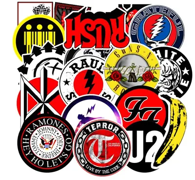 Rock 100 Stickers Lot Music Metal Band Decals New • $9.50