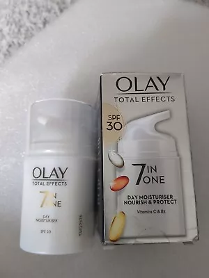 £9.99 • Buy Olay Total Effects SPF 30 7-in-1 Anti-Ageing Moisturiser - 50ml, NEW TATTY BOX