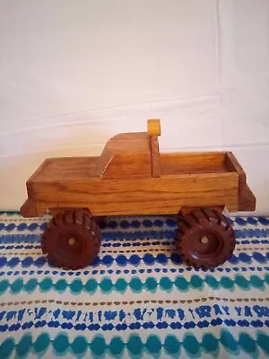 Vintage Handmade Wooden 4x4 Off Road Truck 9  X 5.5   B18 • $27