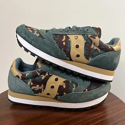 Saucony Jazz Original Sneakers Mallard/Camo S2044-584 [Women's 8.5/Men's 7] • $74