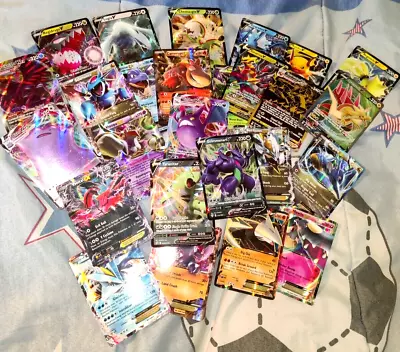$12.49 • Buy Pokemon Card Lot 50 Official TCG Cards 2 GUARANTEED V/VSTAR/VMAX/EX ULTRA RARE