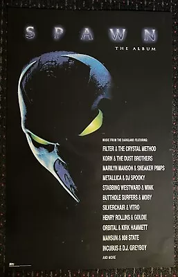 SPAWN The Album Soundtrack 24x36 Record Store Movie Promo Poster 1997 METALLICA • $29.99