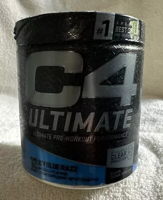 Cellucor C4 Ultimate Pre Workout Energy Supplement Icy Blue Razz 12 Servings • $19.99