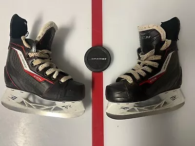 CCM Jetspeed Ice Hockey Junior Skates Kids Size 12 Used NHL Rink Sharpening Incl • $44.99