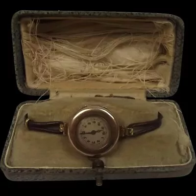 £225 • Buy Cased Ladies 1920’s 9ct Gold Watch By Etna Watch Co