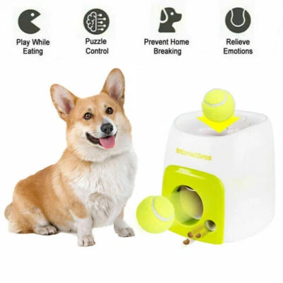 $29.59 • Buy Automatic Ball Launcher Pet Dogs Throwing Machine Toy Interactive Tennis Thrower