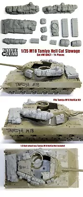 1/35 Scale Tamiya M18 Hell Cat Stowage Set-  Value Gear Details - Resin Stowage • $17