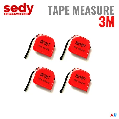 4x 3M Measuring Tape Measure Metric + Imperial Ruler Retractable Roller NEW • $12.99