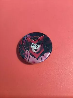 Marvel's Scarlet Witch Wanda Maximoff Avengers Button Pinback Small Pin Ata-boy • $3