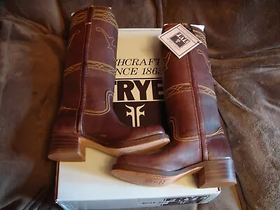 Frye  Women Boots Campus Stitching Horse Style 77370  Leather  Walnut  7.5  Nib • $279.95