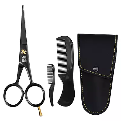 5  Professional German Beard And Mustache Scissors - Moustache Grooming Kit For • $22.40