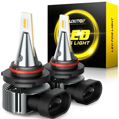 2pcs Parts Accessories Led Yellow Fog Light Bulbs 9145 9140 H10 3000K 4000LUMENs • $18.04