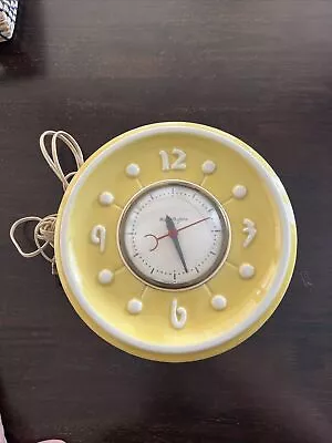 1940's Model 902 Clock Made By The Mastercrafters Clock & Radio Co MCM Tested • $49