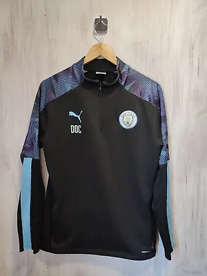 Manchester City 2018 2019 Training Sz M Soccer Football Jacket Top Sweatrshirt • $49.95