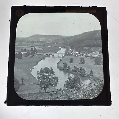 Antique Magic Lantern Slide River Wye 10 Walford And Keane Bridge • £15