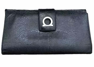 Salvatore Ferragamo Black Leather Wallet • $99.99