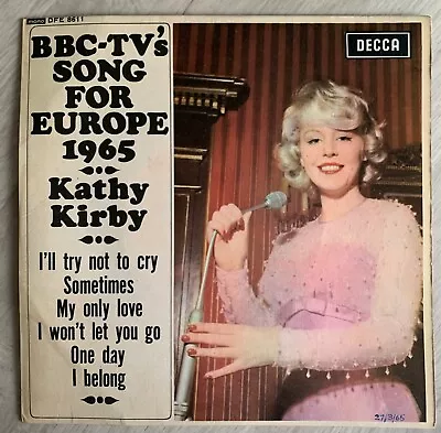 Kathy Kirby - BBC Song For Europe EP - Eurovision 1965 • £4.99