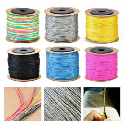 £3.90 • Buy 100m Nylon Cord Thread Chinese Knot Bracelet Braided Rope Beaded Jewelry Thread