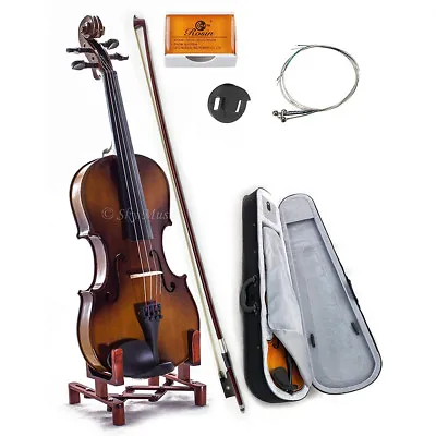 NEW Solid Maple Spruce Fiddle Violin 1/10 Size W Case Bow Rosin String VN201 • $75.99