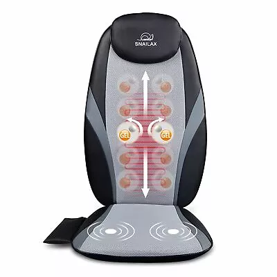 【Snailax Shop】Gel Back Massager With Heat Massage Chair Pad Massage Cushion • $99.99