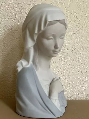 Lladro 4649  Madonna Head  Bust Of Holy Mother Mary MATTE Finish 8 3/4” Tall • $70