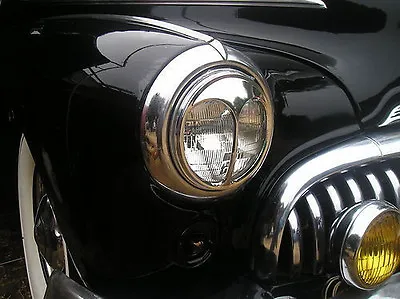 New Pair Of Vintage Style Cat Eye Head Light Covers ! • $12.99