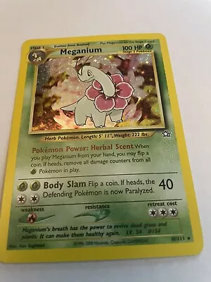 Pokémon TCG Meganium Neo Genesis 10/111 Holo Unlimited Holo Rare • $9.99