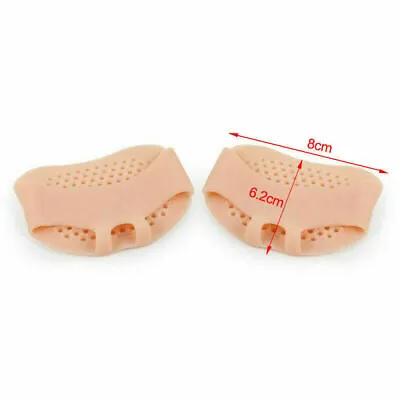 2 X Gel Metatarsal Sore Ball Of Foot Pain Cushions Pads Insoles Forefoot Support • £2.56