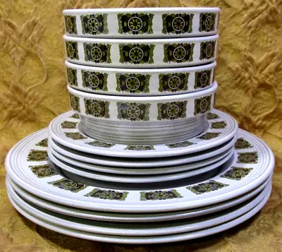 12pc. MIKASA Painted Sands MOJAVE Speckled Stoneware Dinnerware Set Plates/bowls • $30