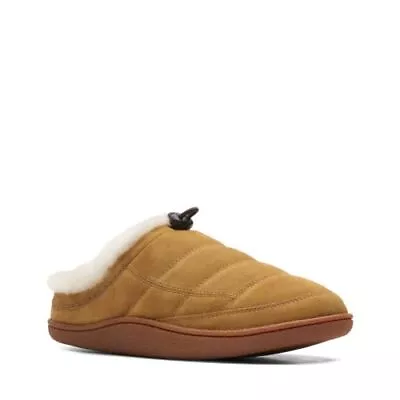 Clarks Pilton Mule Slip On Mule Oakmoss Suede Men's Slippers Size UK 8G/42 • £29.99