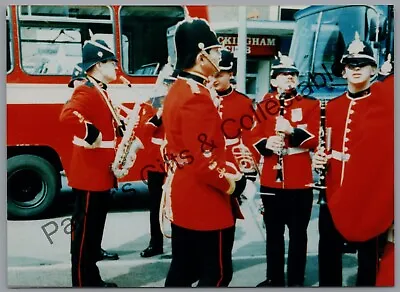 Military Photograph Queens Lancashire Regiment Band In Red Tunics & Instruments • £3.50