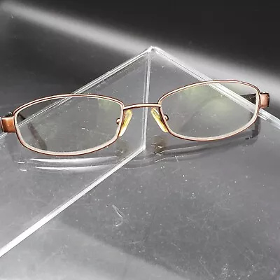 Marchon Titanium  M629T 212 Eyeglass Frames Brown 50-17-140 Full Rim • $30