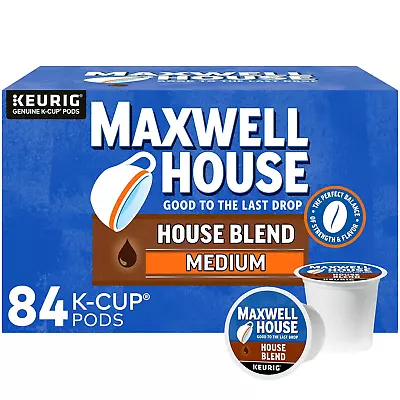 MAXWELL HOUSE House Blend Medium Roast K-Cup Coffee Pods 100% Arabica Delicious • $41.89