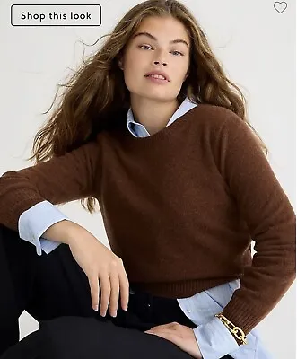 J.Crew Cashmere Crew Neck Hazelnut XS NWT Sold Out • $119