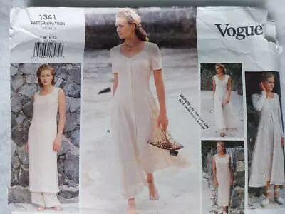 Vogue 1341 Vintage Misses/Petite Dress & Pants Pattern Size 8-10-12   1994 • $13.83