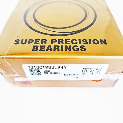 New Abec-7 Super Precision Spindle Bearings For NSK 7210CTRDULP4Y Set Of Two • $106