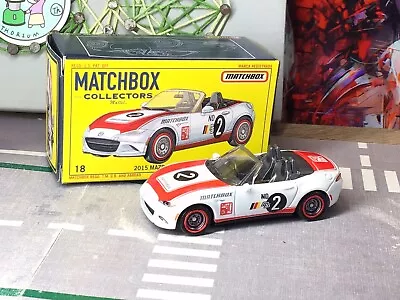 Matchbox 2015 Mazda Mx-5 Miata Car Coupe MB-1012 2019 White Collectors Real • $6