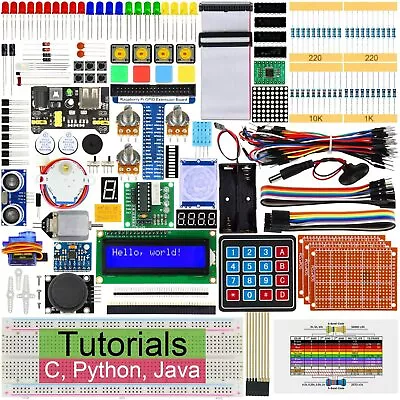 Raspberry Kit Starter Pi 4 B 3 B+ Electronics Programming Solderless Breadboard • $89.85