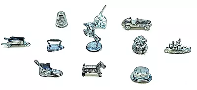 Pick One: Vintage & Retired Metal Monopoly Playing Pieces • $9.99